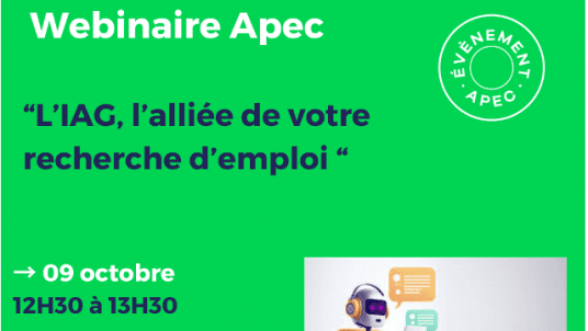 [WEBINAR IFAG ALUMNI-APEC] - Améliore ta recherche d’emploi avec l’aide de l’Intelligence Artificielle Générative (IAG)